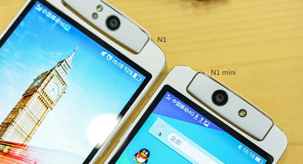 OPPO N1 mini和OPPO N1旋转摄像头细节对比