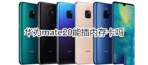 华为mate20可以放内存卡吗?