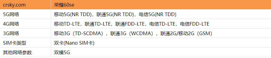 荣耀60SE支持双卡双待吗?_安卓手机_手机学院_本站