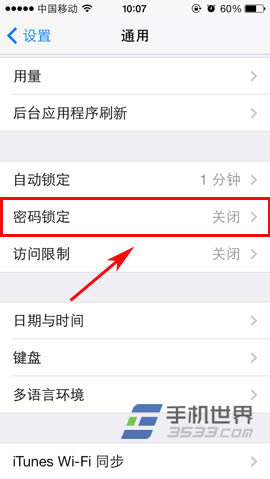 iphone5s怎么设置使用密码？_iphone指南