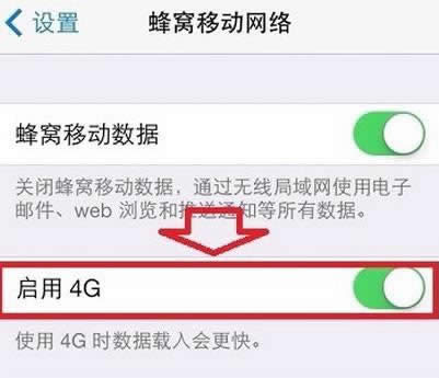 iPhone6 plus怎么启用4G_iphone指南