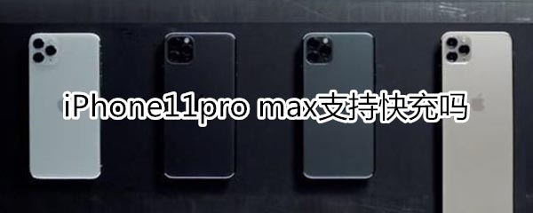 iPhone11pro max支持不支持快充?