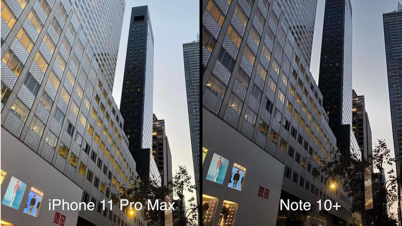 两款手机评测 iPhone11 Pro Max与Galaxy Note10+拍照对比_手机评测_手机学院_本站