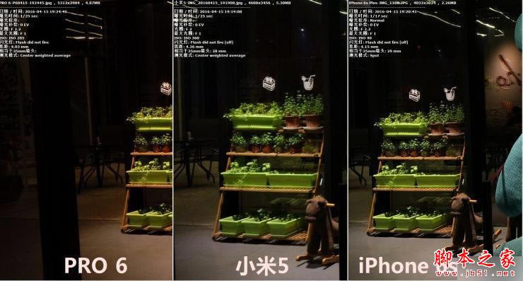 小米5 /魅族PRO 6 /iPhone 6s Plus拍照对比