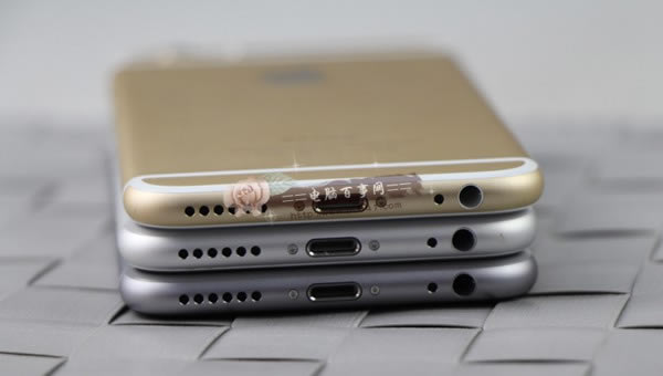 iPhone6各颜色机身底部对比