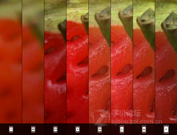 点击查看大图 【历代八款iPhone家族拍照性能对比】从iPhone 1代到iPhone 6/组图_手机评测_手机学院_本站
