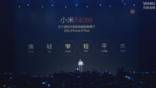 ���ˣ�С��Note�Ա�iPhone 6 Plus
