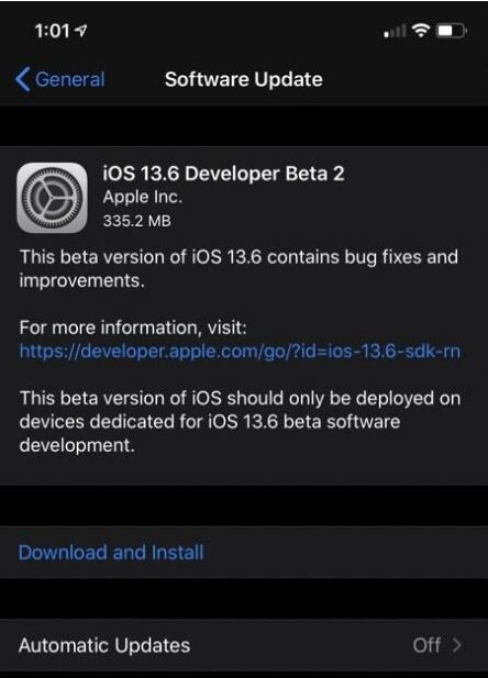 iOS13.6Beta2怎么升级 iOS13.6Beta2更新内容及升级办法