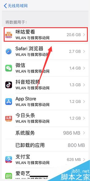 iPhone XR怎么设置软件禁用流量?iPhone XR禁止APP使用流量教程