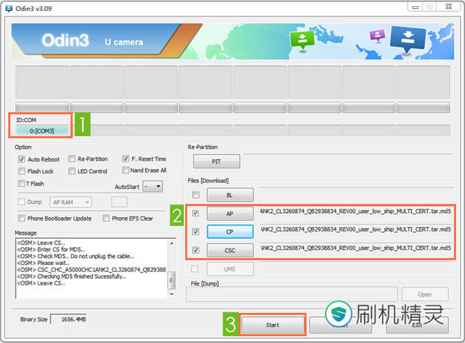 三星GALAXY A5救砖教程 A5000恢复兼救砖教程