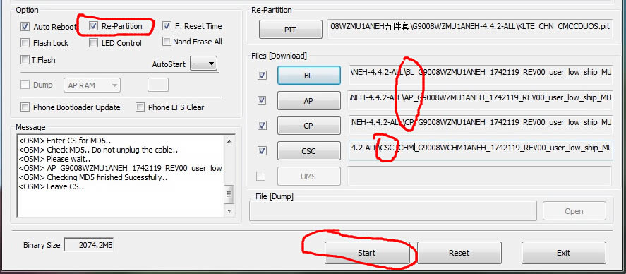 三星GALAXY S5救砖教程 G9008W线刷救砖教程