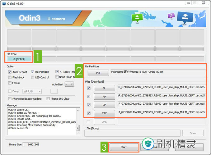 三星GALAXY Grand 2就抓教程 G7108V线刷救砖教程