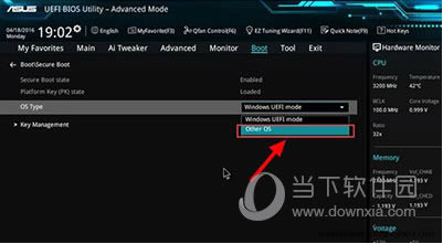 Windows UEFI modeΪOther OS