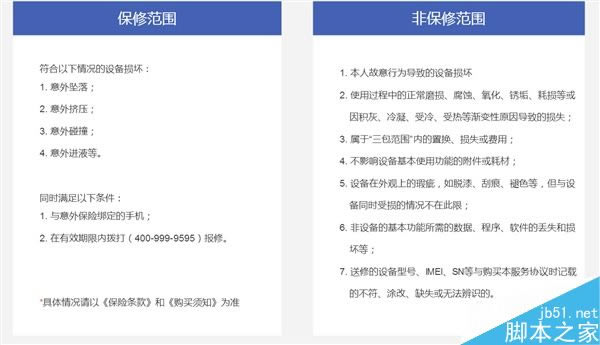 小米Note 2/MIX意外险官网开卖:249元管一年屏幕碎裂等服务_手机资讯_手机学院_本站