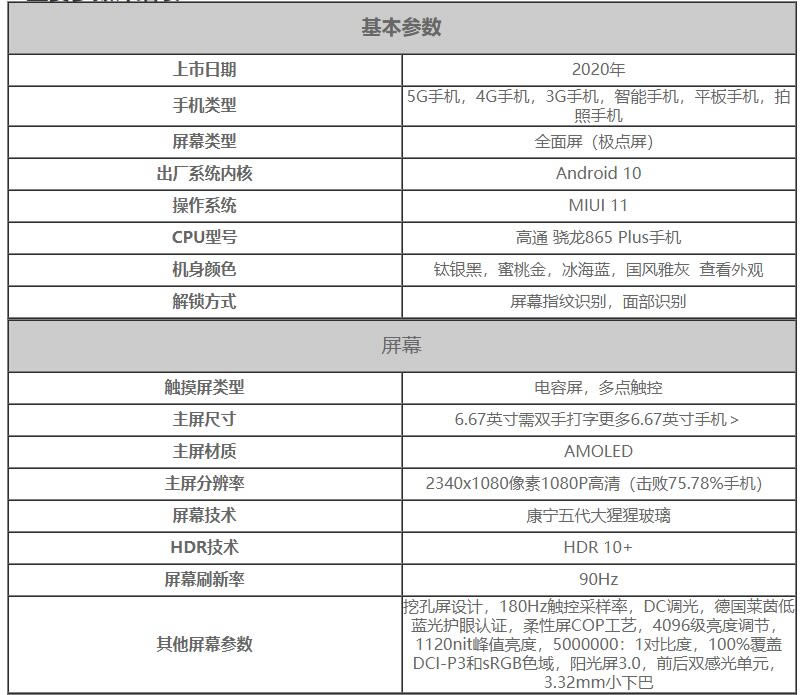 小米10ultra参数设置 小米10ultra怎么