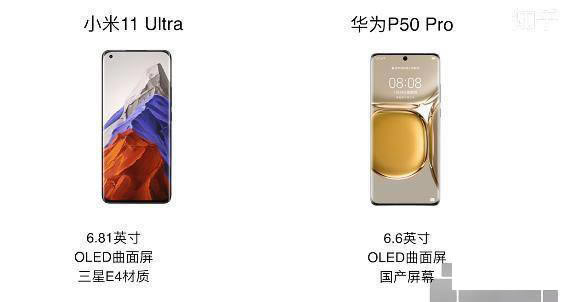 华为p50和小米11ultra哪个好 华为p50和小米11ultra区别对比_手机评测_手机学院_本站