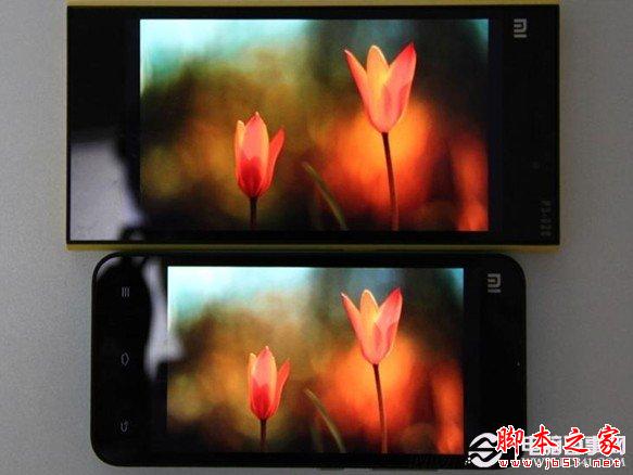 小米3与小米2屏幕外观效果对比