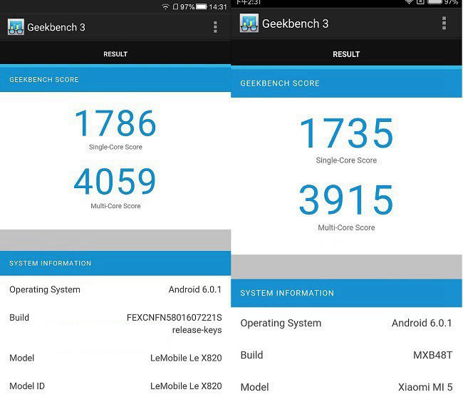 小米5和乐视Max2性能哪个好?跑分对比