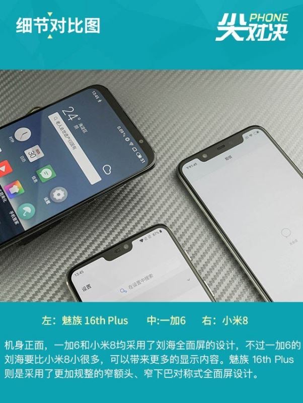 小米8、一加6、魅族16 Plus详细对比评测_手机评测_手机学院_本站