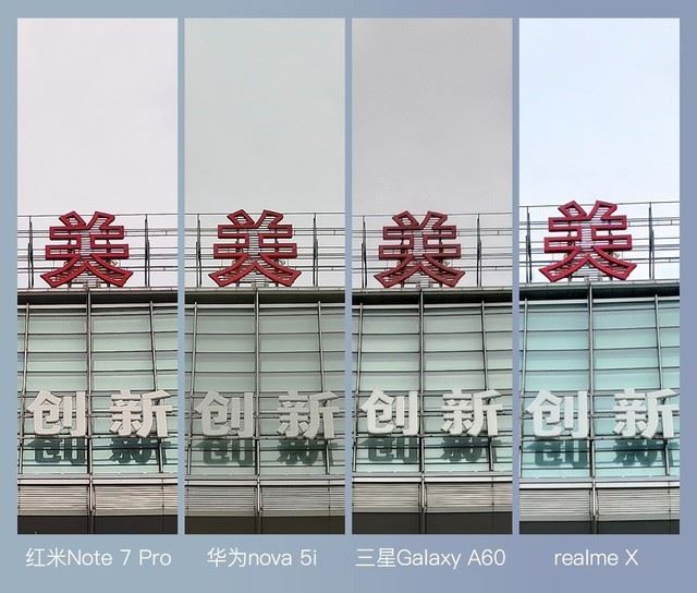 4款手机简评 红米Note7Pro、华为nova5i、三星GalaxyA60、realmeX拍照对比_手机评测_手机学院_本站
