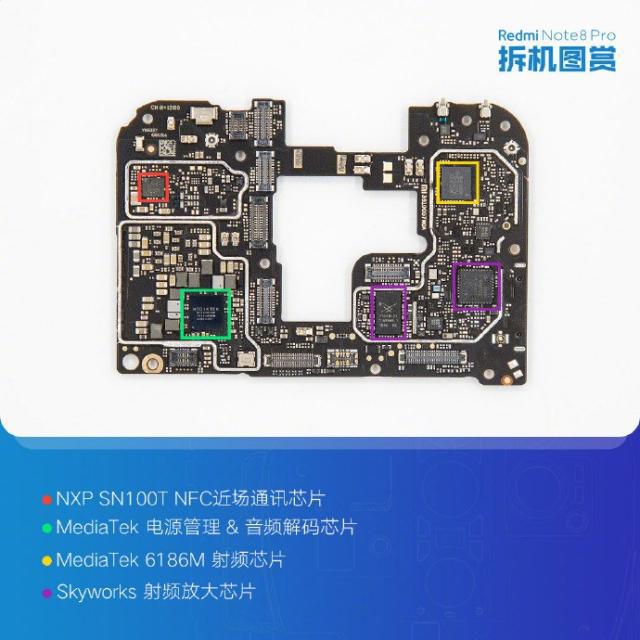 红米note8pro内部配置如何?Redmi Note 8 Pro拆机图解全过程评测_手机评测_手机学院_本站